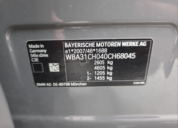BMW 545e xDrive